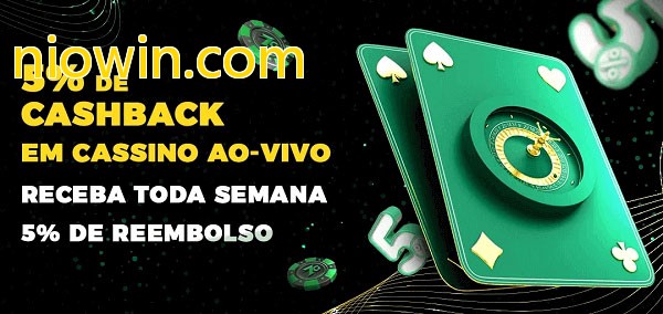 Promoções do cassino ao Vivo niowin.com